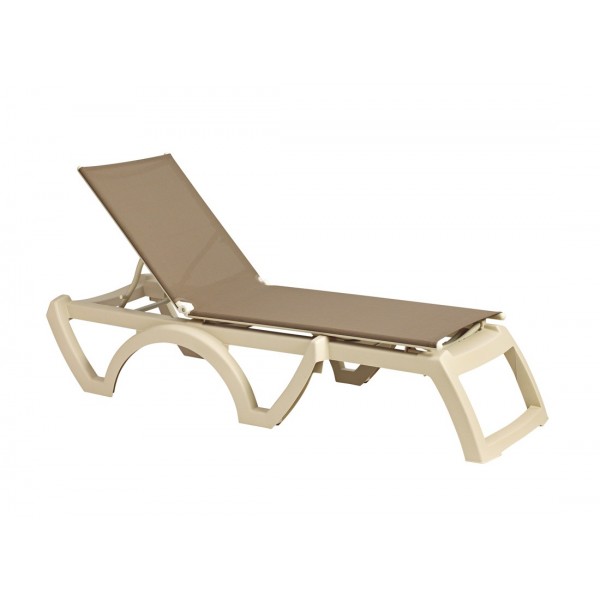 Grosfillex Calypso Sling Chaise Lounge for Commercial Use